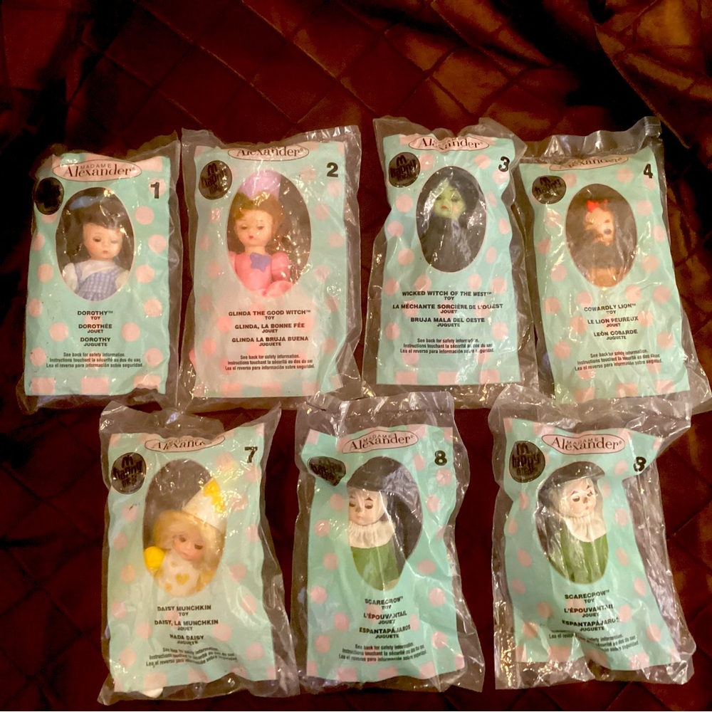NIP MCDONALD’S MADAME ALEXANDER DOLLS FEATURING THE WIZARD OF OZ CHARACTERS